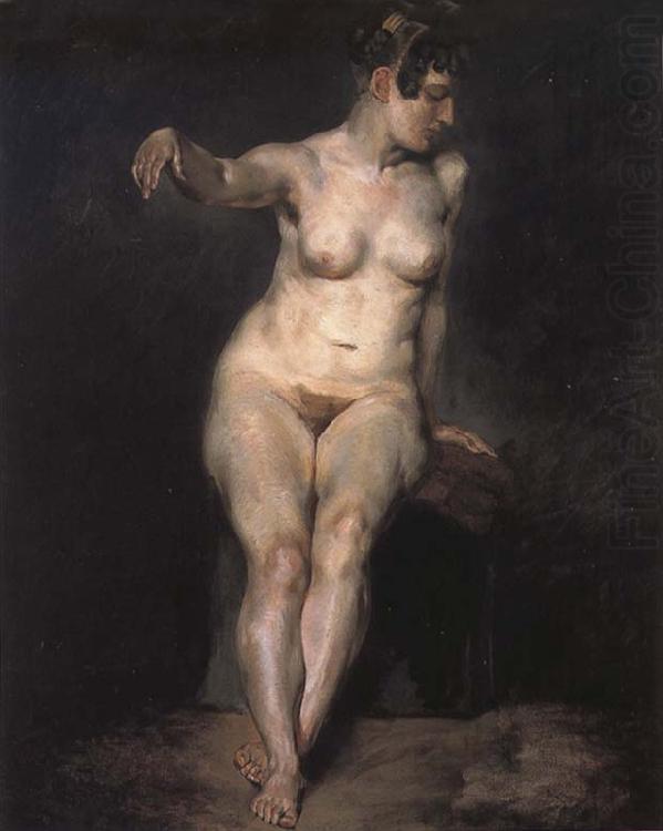 Seated Nude, Eugene Delacroix